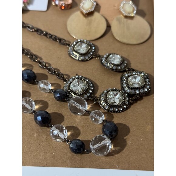 Beonon Vintage-Inspired Jewelry Set – Elegant Necklaces, Gemstone Earrings - Picture 4 of 7